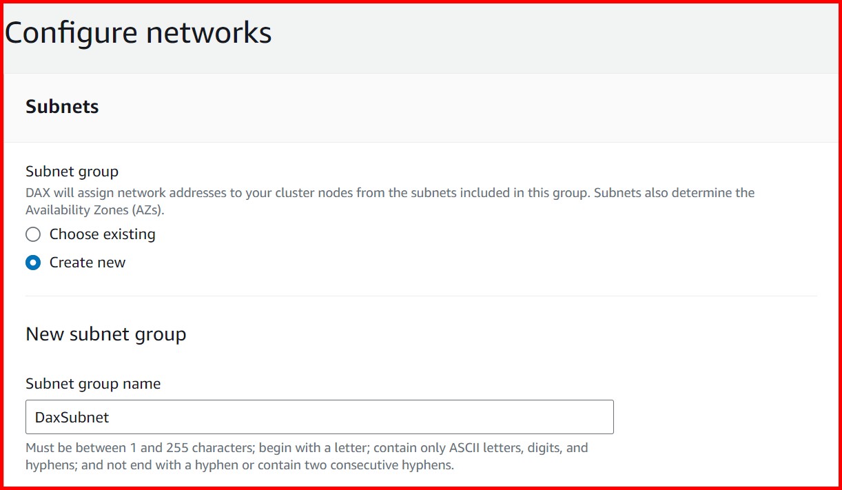 Picture showing the second step of the create cluster screen
